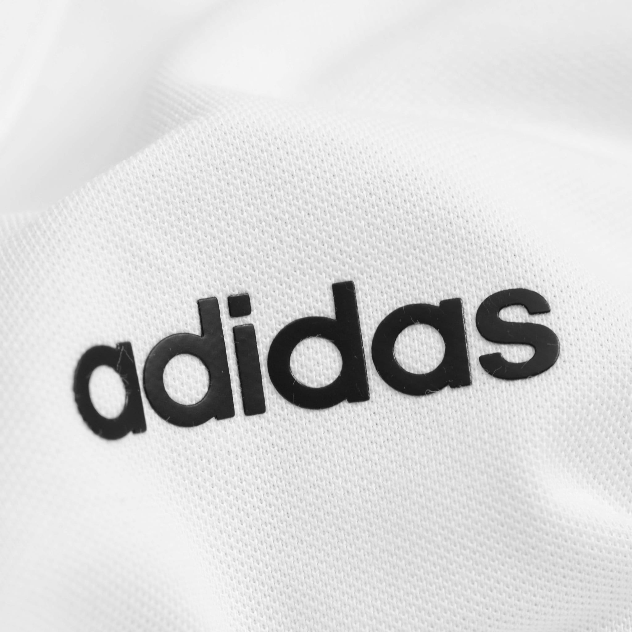  Polo Adidas 3 Sọc Logo Chữ Màu Trắng Hàng Chính Hãng EJ0926 