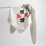  Hoodie Stussy Card Suits Graphic Hàng Chính Hãng 