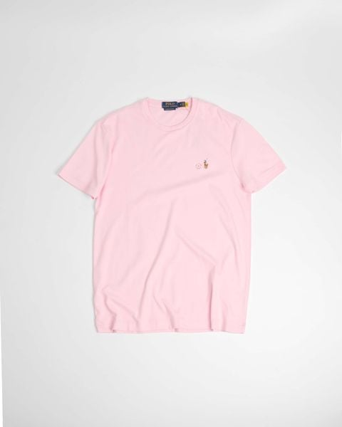  Áo Thun Ralph Laurent Form Custome Slim Fit Màu Hồng 