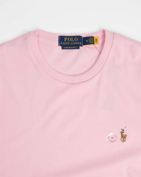  Áo Thun Ralph Laurent Form Custome Slim Fit Màu Hồng 