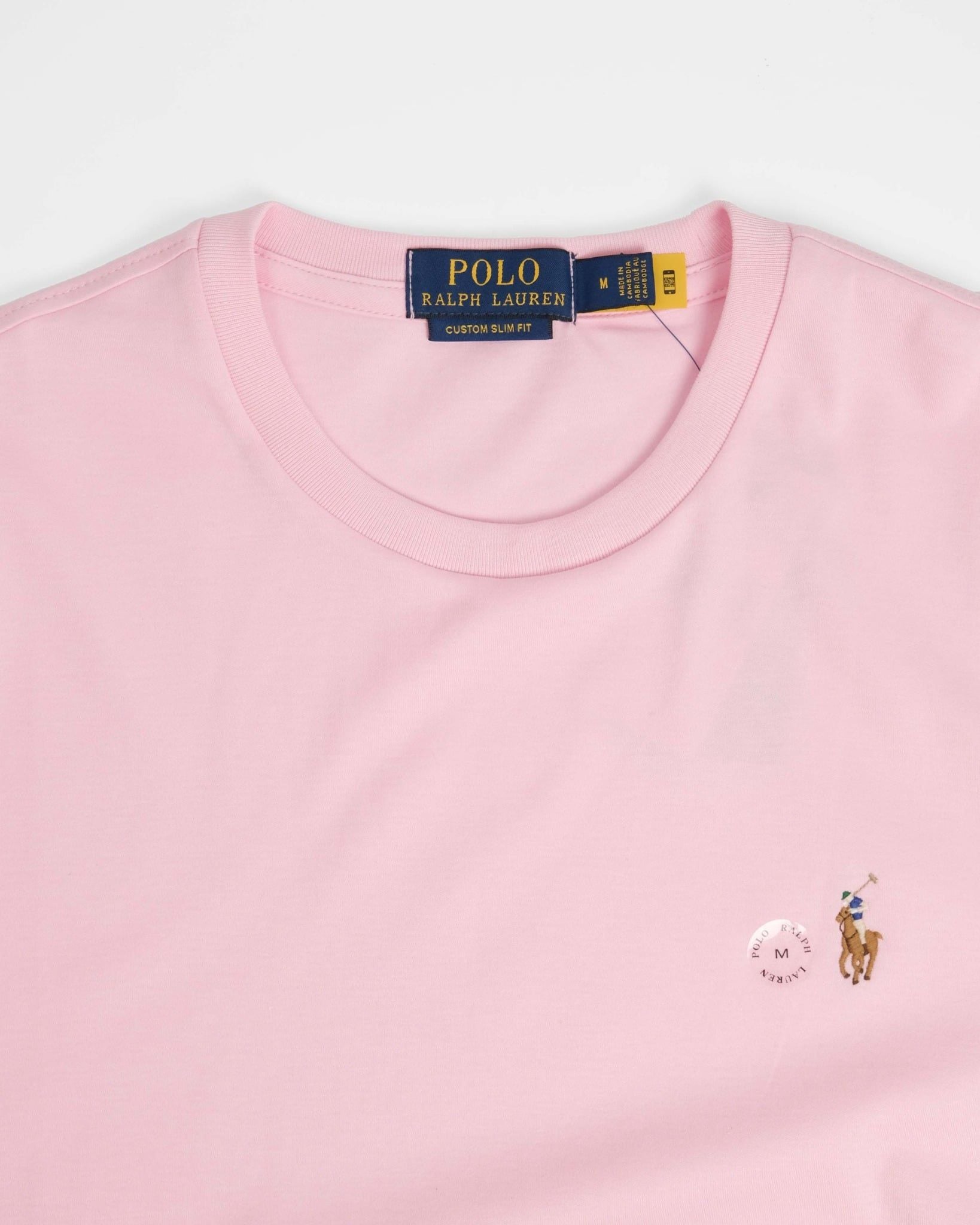  Áo Thun Ralph Laurent Form Custome Slim Fit Màu Hồng 