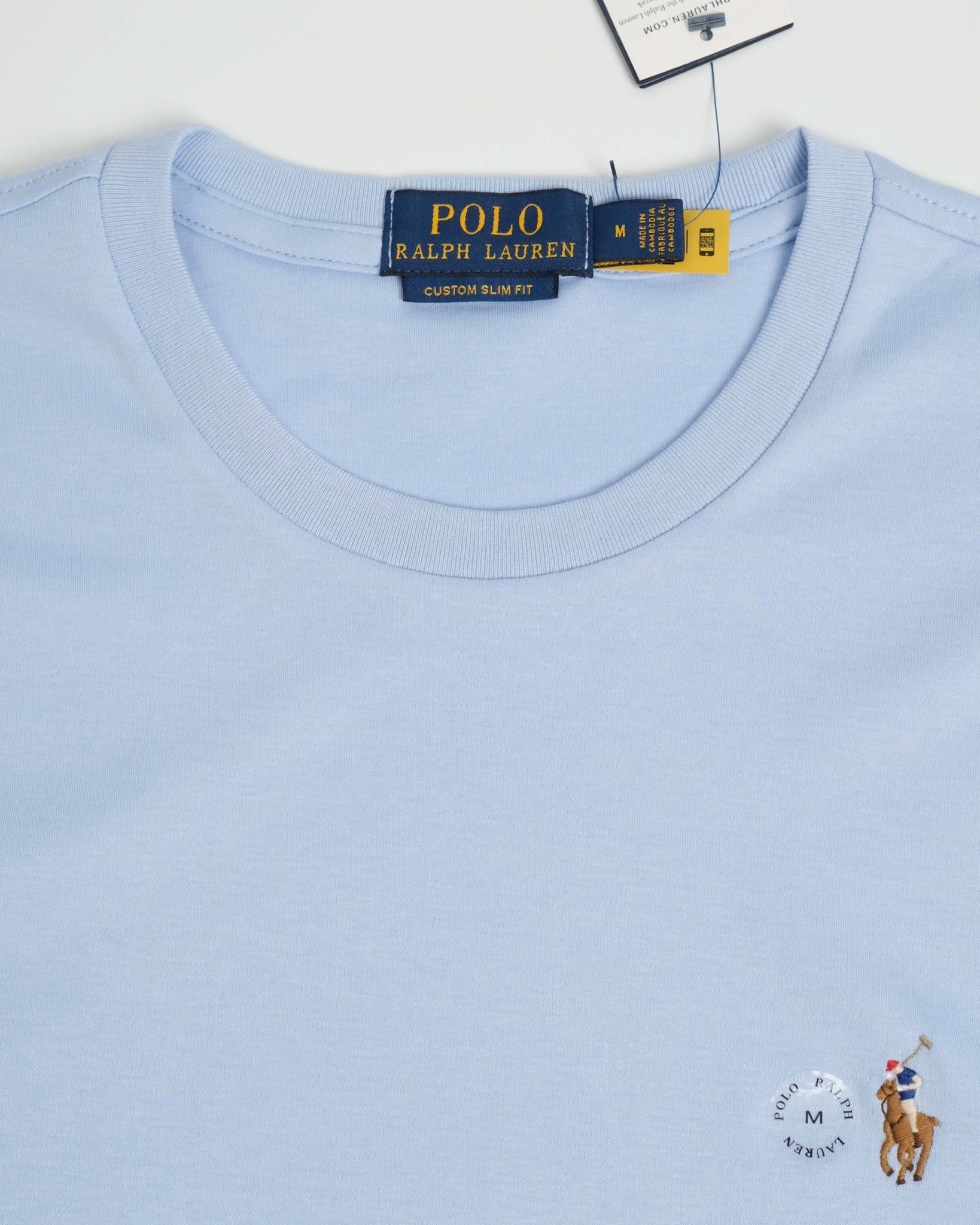  Áo Thun Ralph Laurent Form Custome Slim Fit Màu Xanh Bạc Hà 