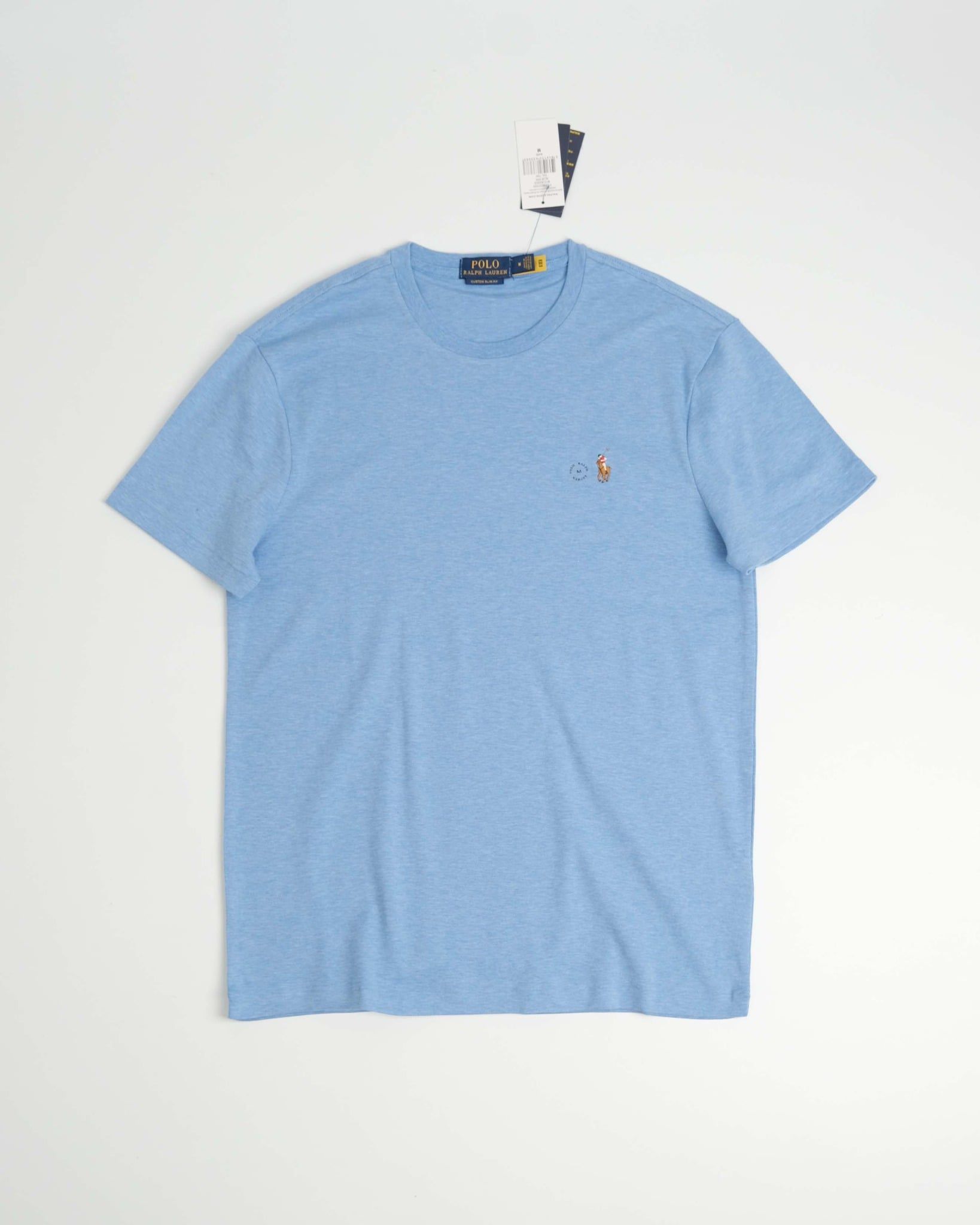 Áo Thun Ralph Laurent Form Custome Slim Fit Màu Xanh Da Trời 