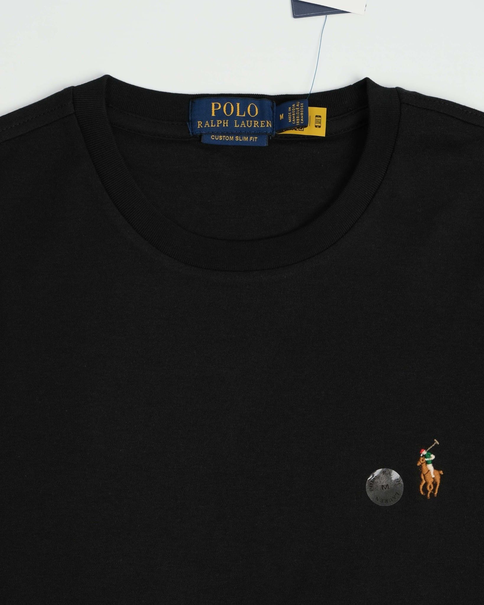  Áo Thun Ralph Laurent Form Custome Slim Fit Màu Đen 