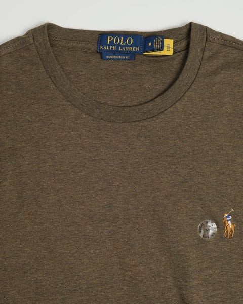 Áo Thun Ralph Laurent Form Custome Slim Fit Màu Rêu 