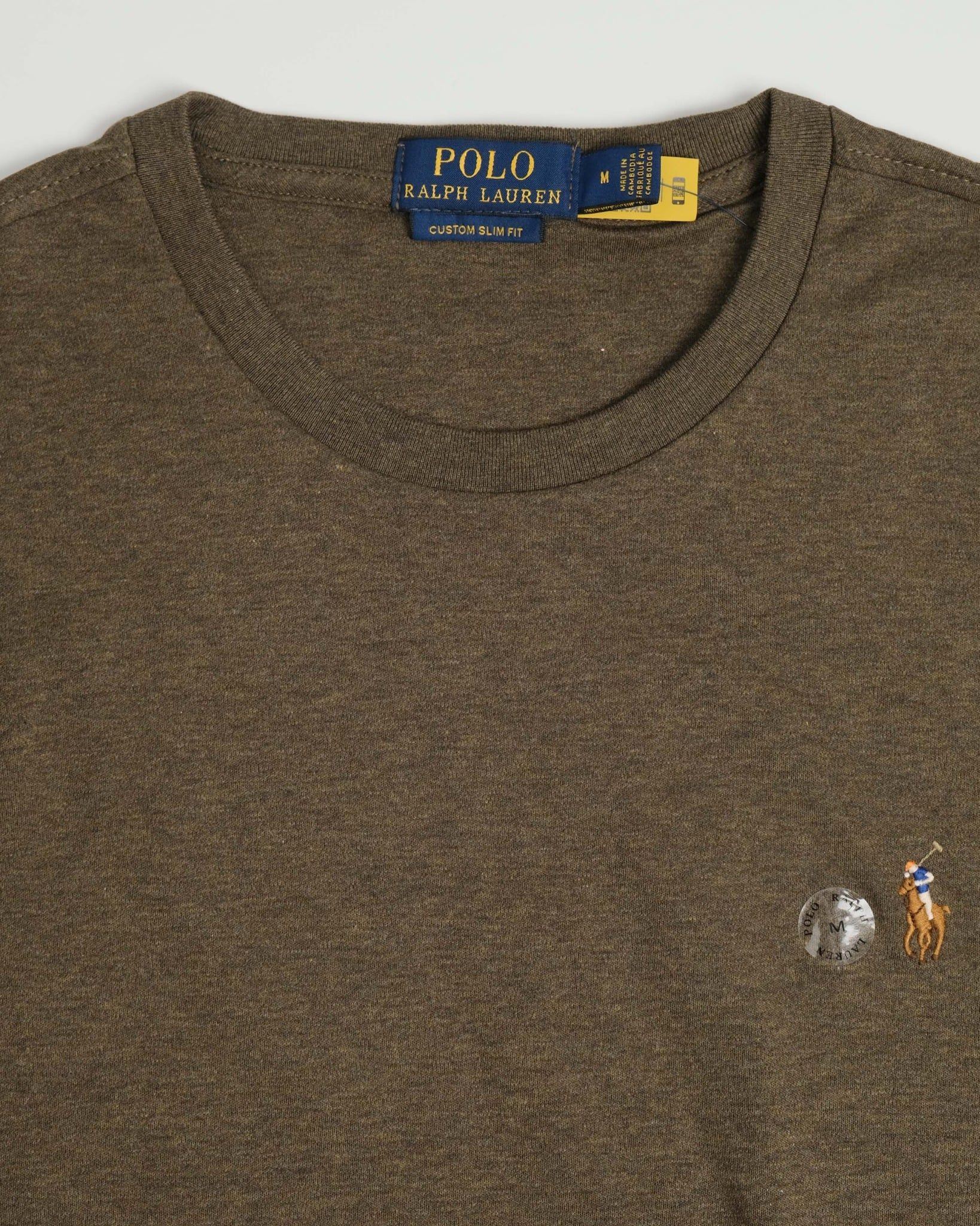  Áo Thun Ralph Laurent Form Custome Slim Fit Màu Rêu 