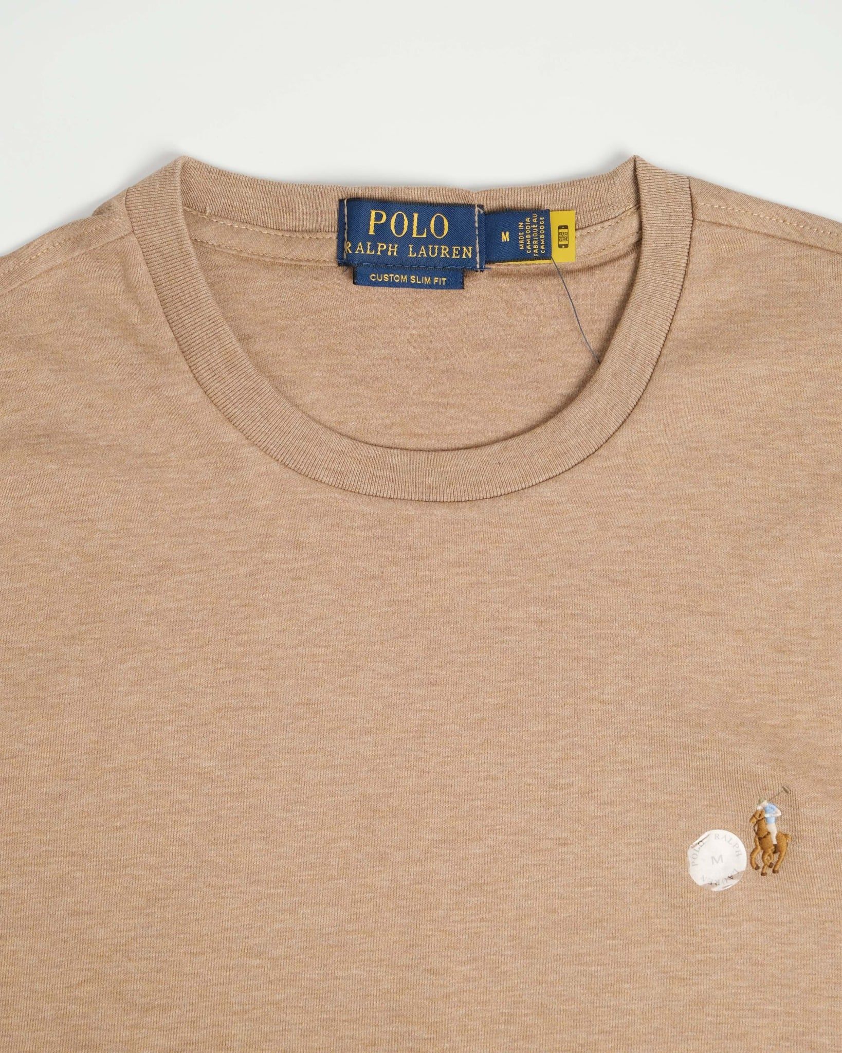  Áo Thun Ralph Laurent Form Custome Slim Fit Màu Nâu 