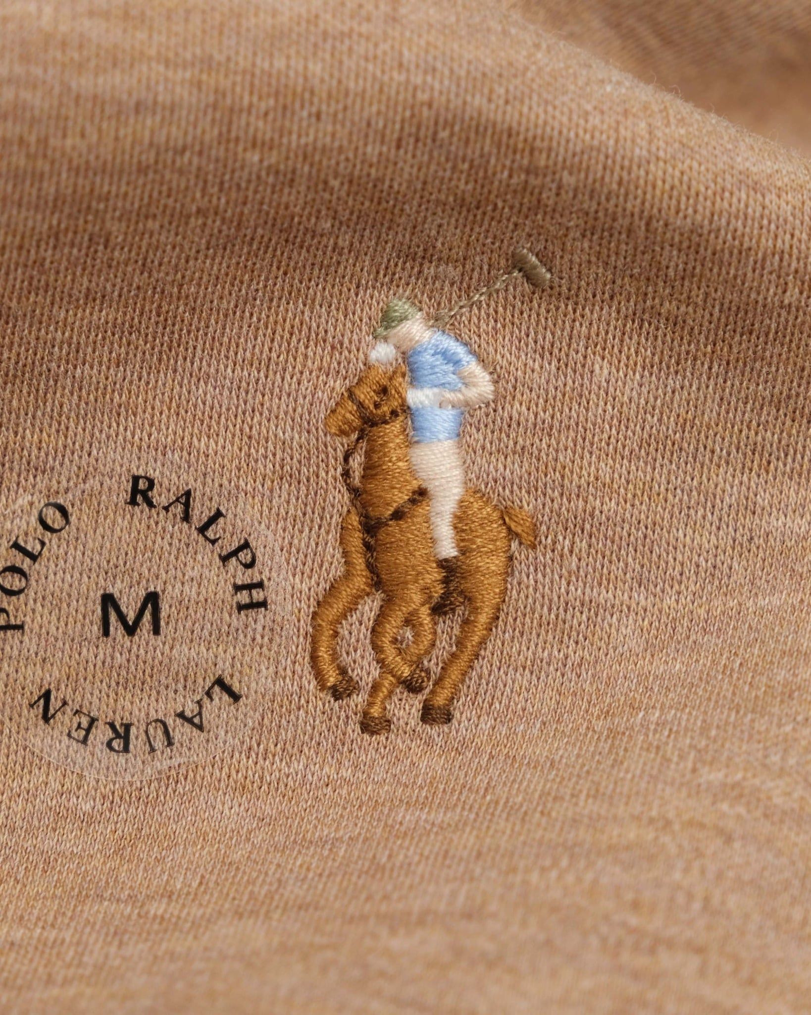  Áo Thun Ralph Laurent Form Custome Slim Fit Màu Nâu 