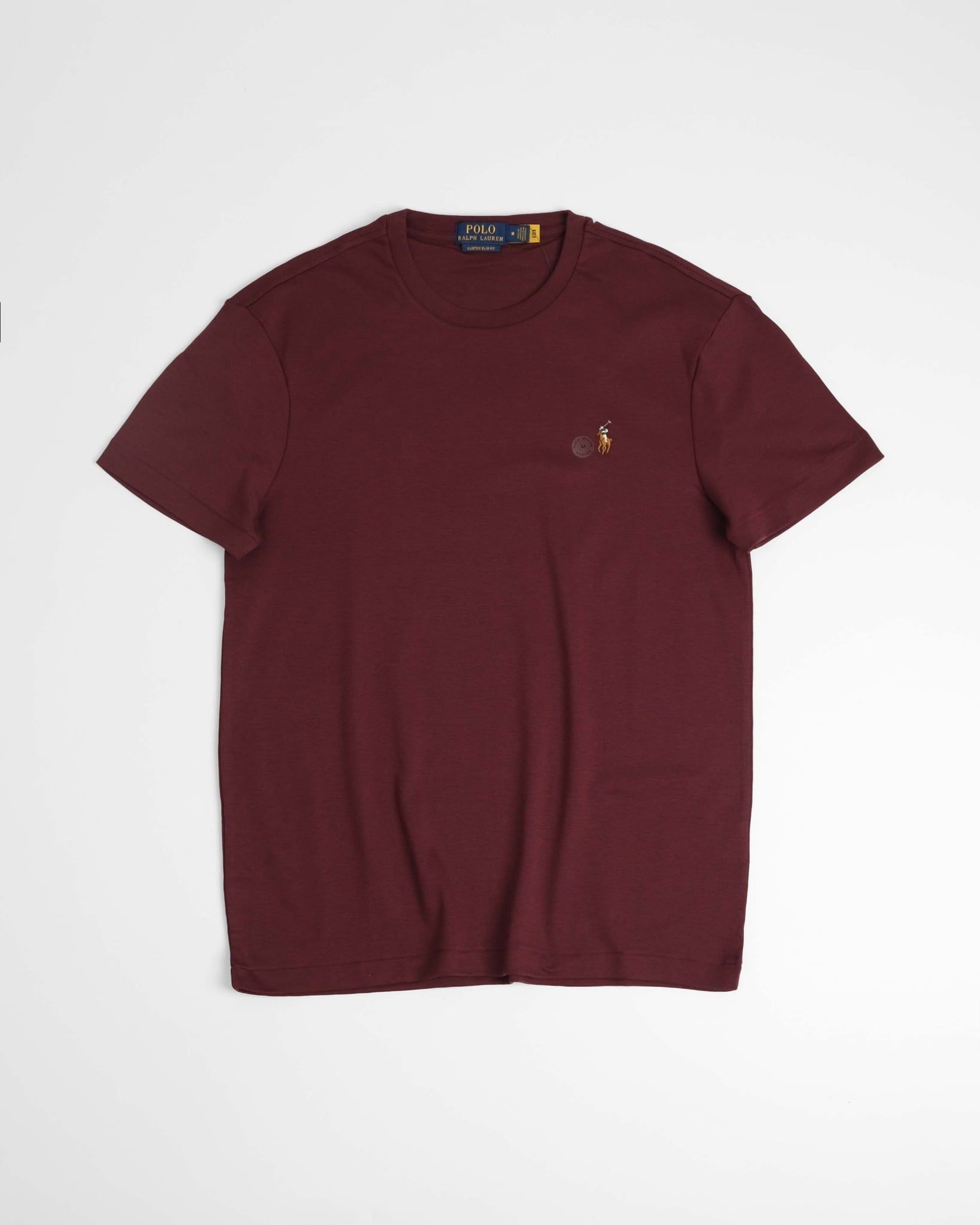  Áo Thun Ralph Laurent Form Custome Slim Fit Màu Đỏ Mận 