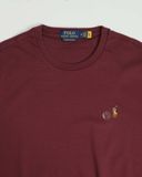  Áo Thun Ralph Laurent Form Custome Slim Fit Màu Đỏ Mận 