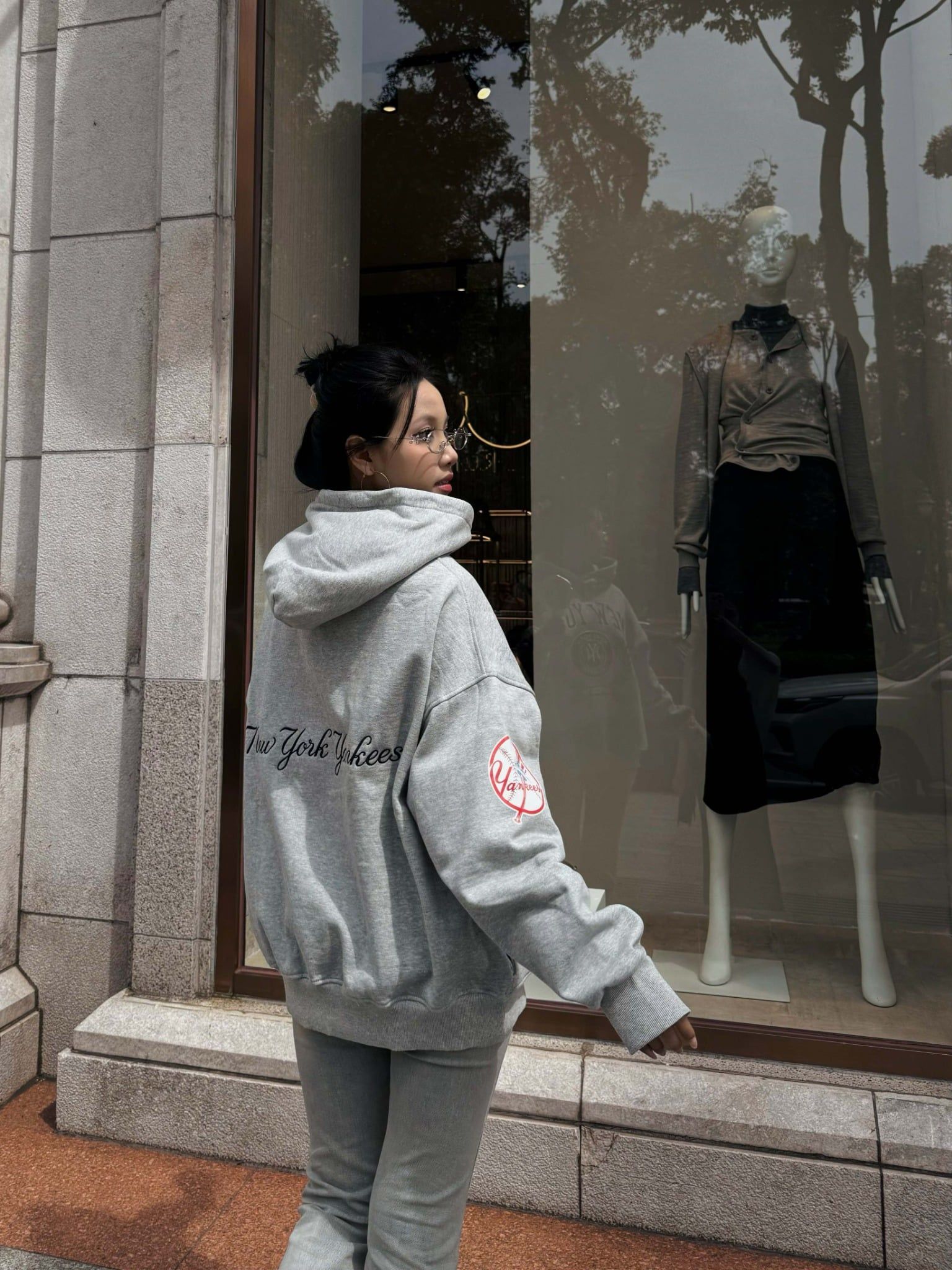  Hoodie New Era New York Xám Hàng Chính Hãng 14362964 