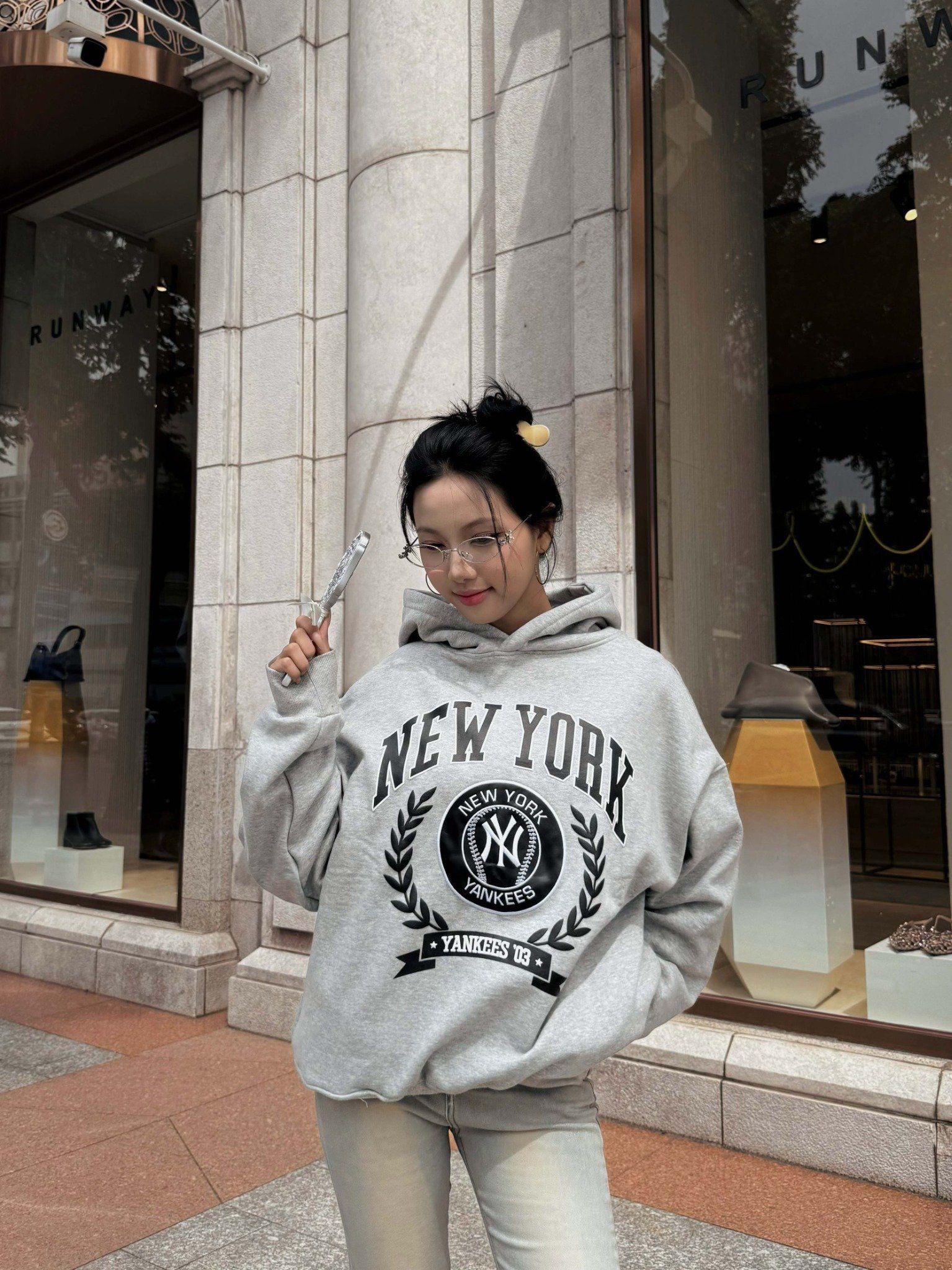  Hoodie New Era New York Xám Hàng Chính Hãng 14362964 