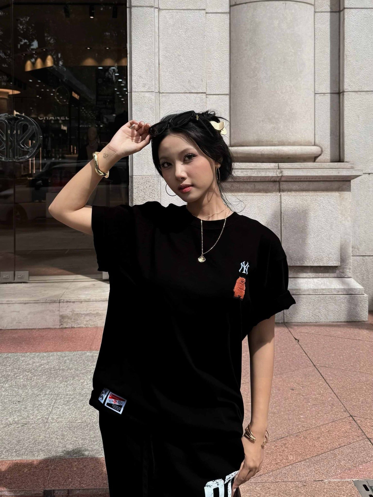  Áo Thun New Era Ny Gấu Đen Thêu 14032984 Hàng Chính Hãng 