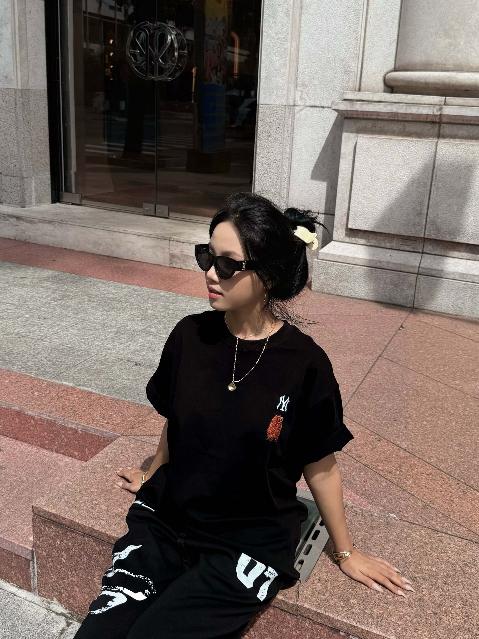  Áo Thun New Era Ny Gấu Đen Thêu 14032984 Hàng Chính Hãng 