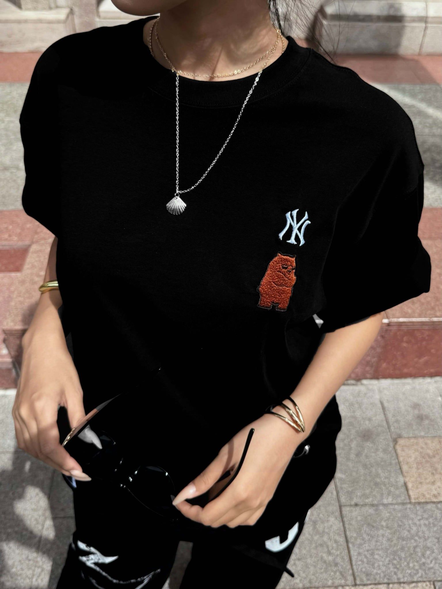  Áo Thun New Era Ny Gấu Đen Thêu 14032984 Hàng Chính Hãng 