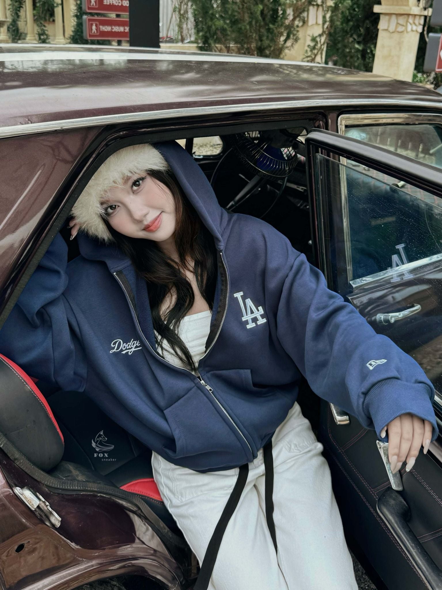  Hoodie Zip New Era LA Navy Hàng Chính Hãng 14895302 