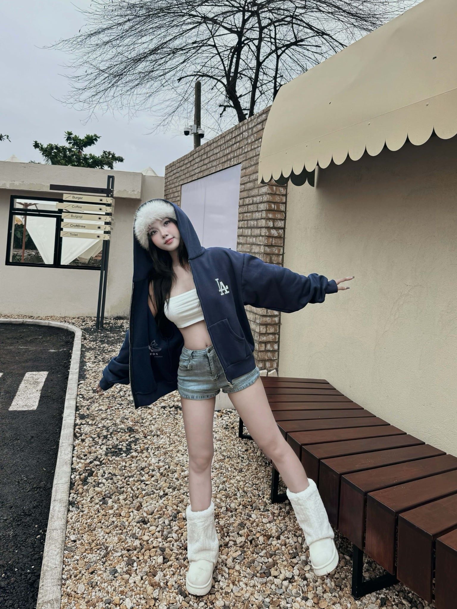  Hoodie Zip New Era LA Navy Hàng Chính Hãng 14895302 