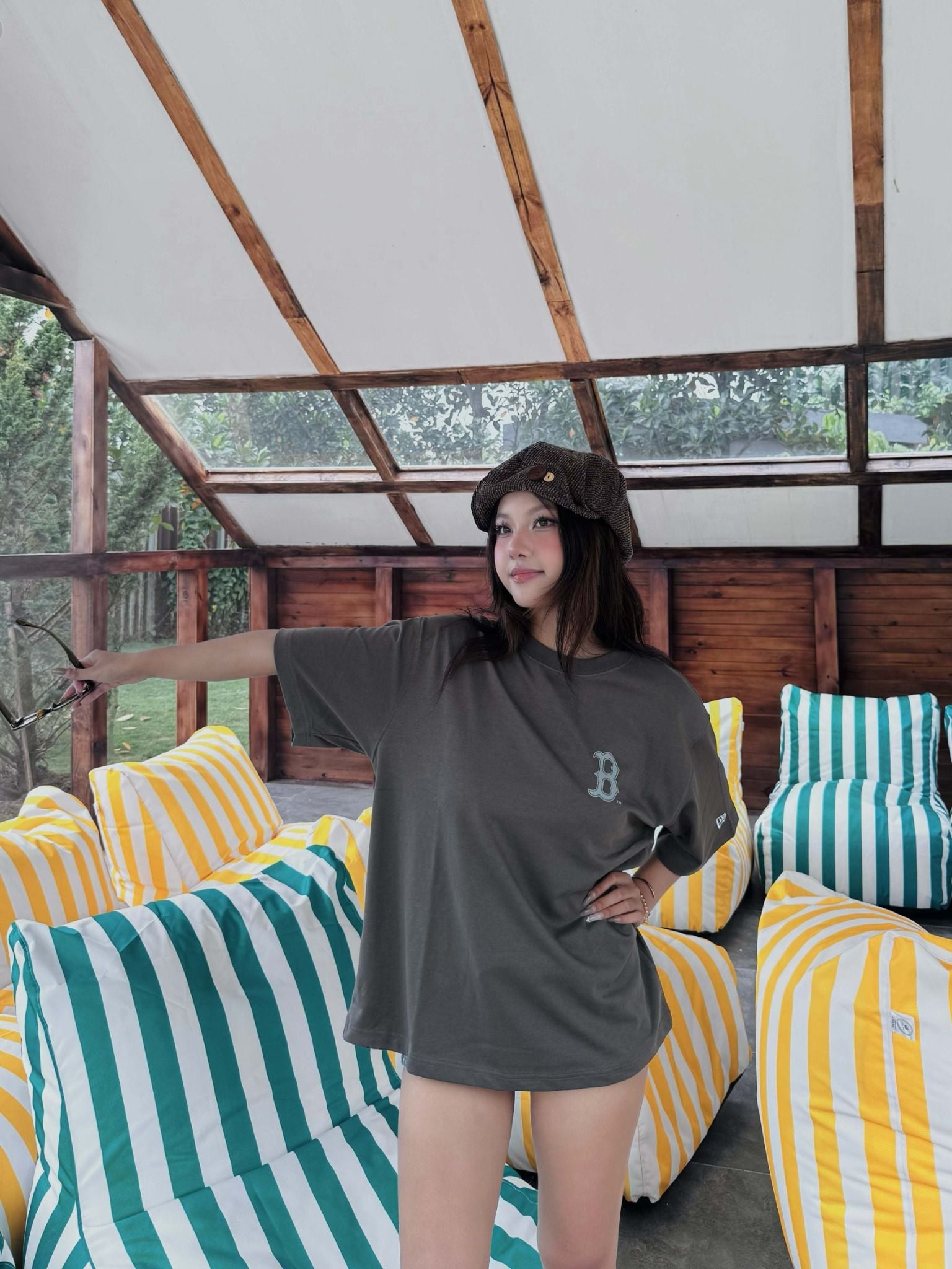  Áo Thun New Era B 1901 Xám Hàng Chính Hãng 16762517 