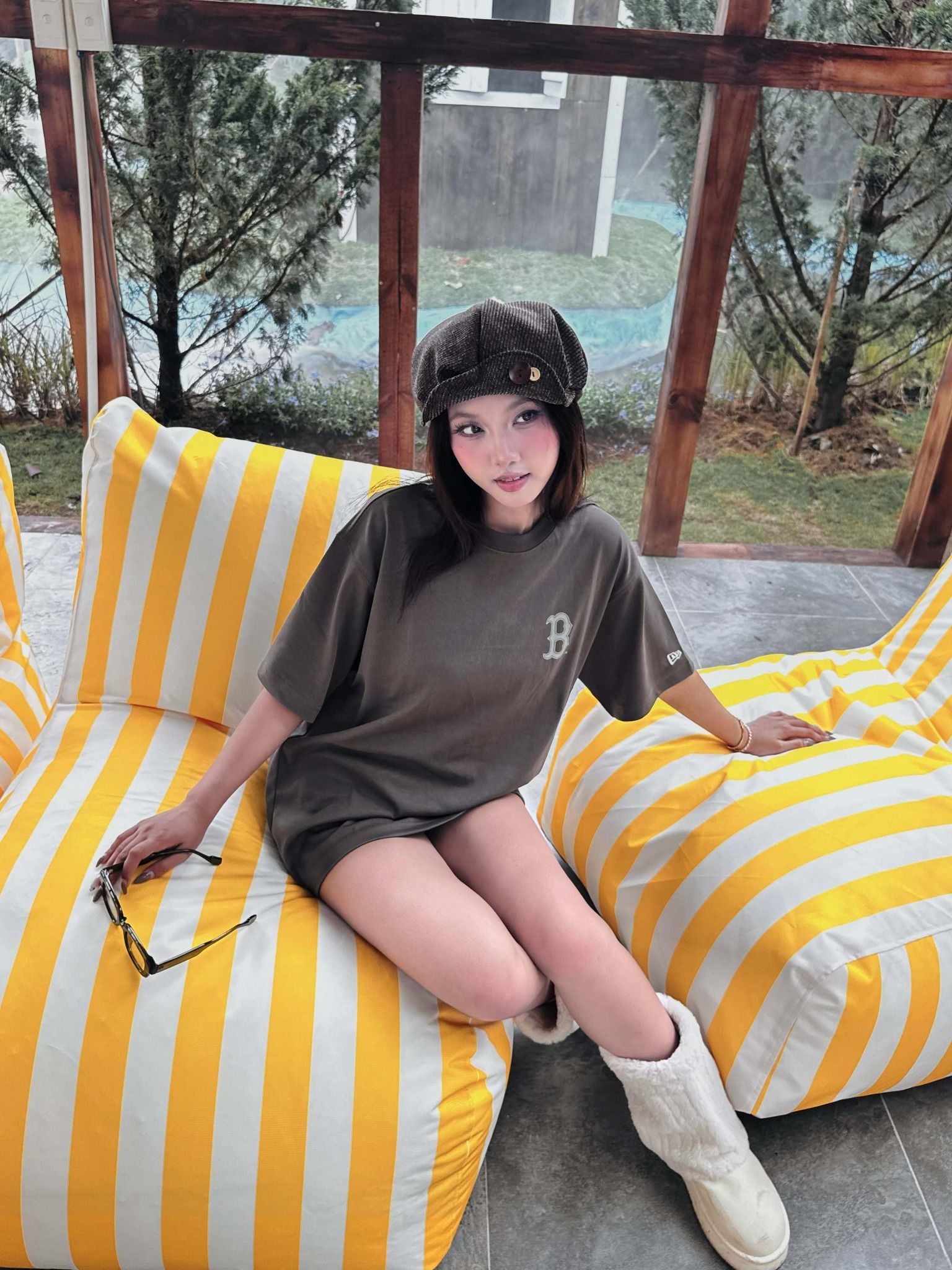  Áo Thun New Era B 1901 Xám Hàng Chính Hãng 16762517 