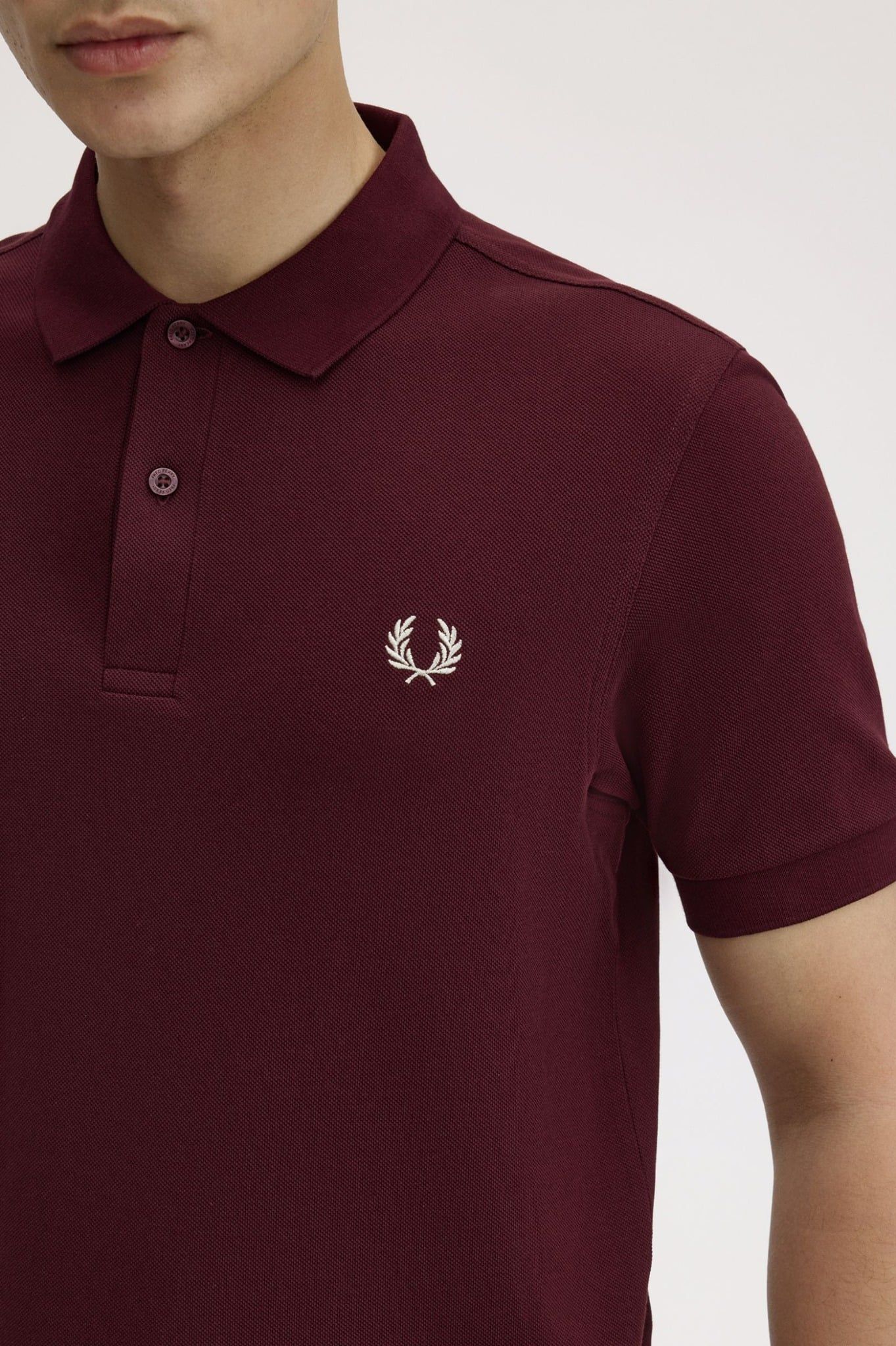  Polo Polo Fred Perry Đỏ Mận Hàng Chính Hãng 