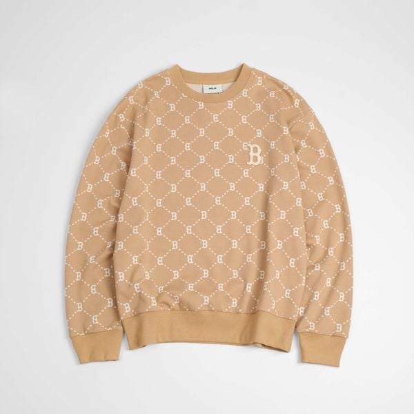  Áo Sweater MLB B Mono SS24 Hàng Chính Hãng Màu Nâu 