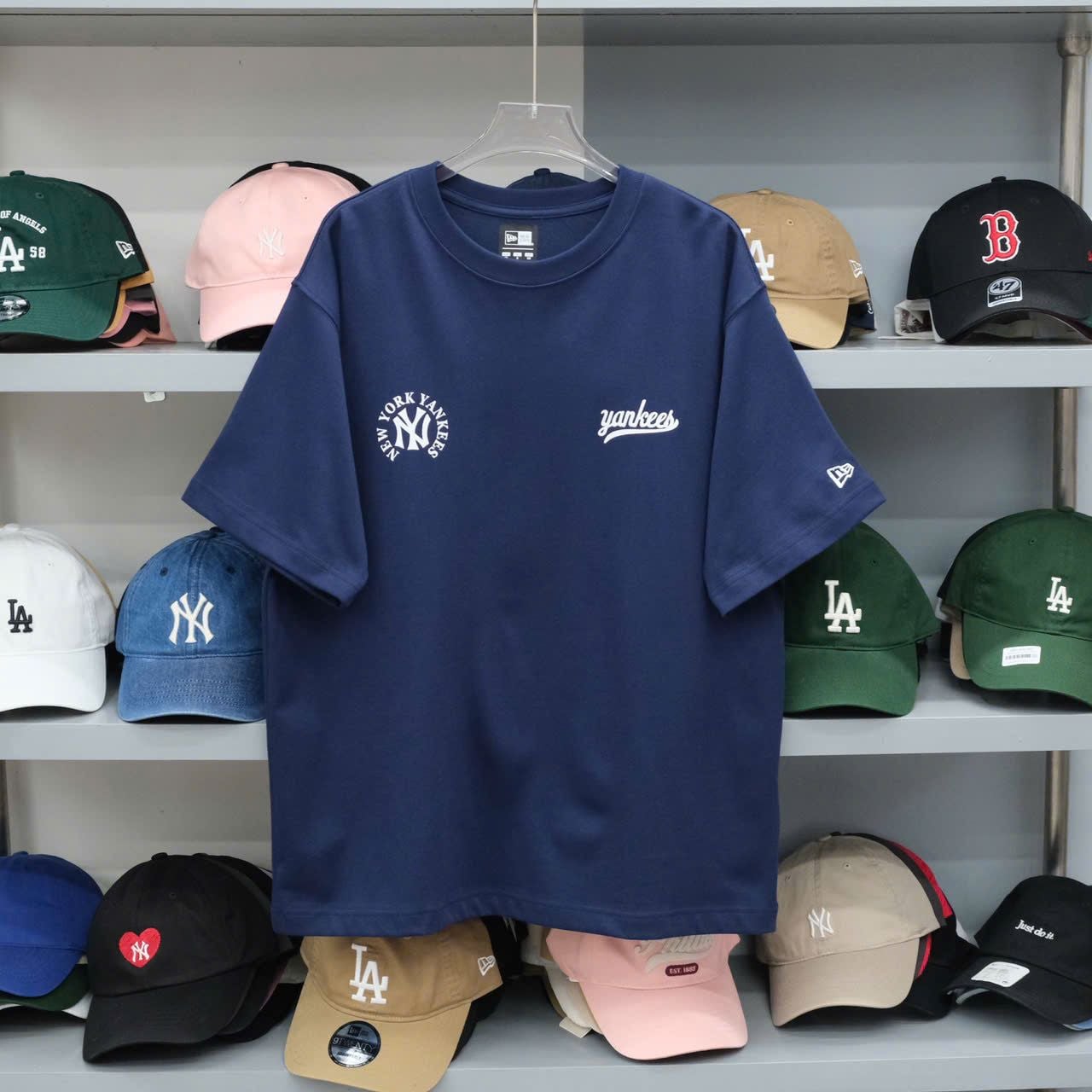  Áo Thun New Era Ny Navy Thêu Xù Hàng Chính Hãng 13014781 