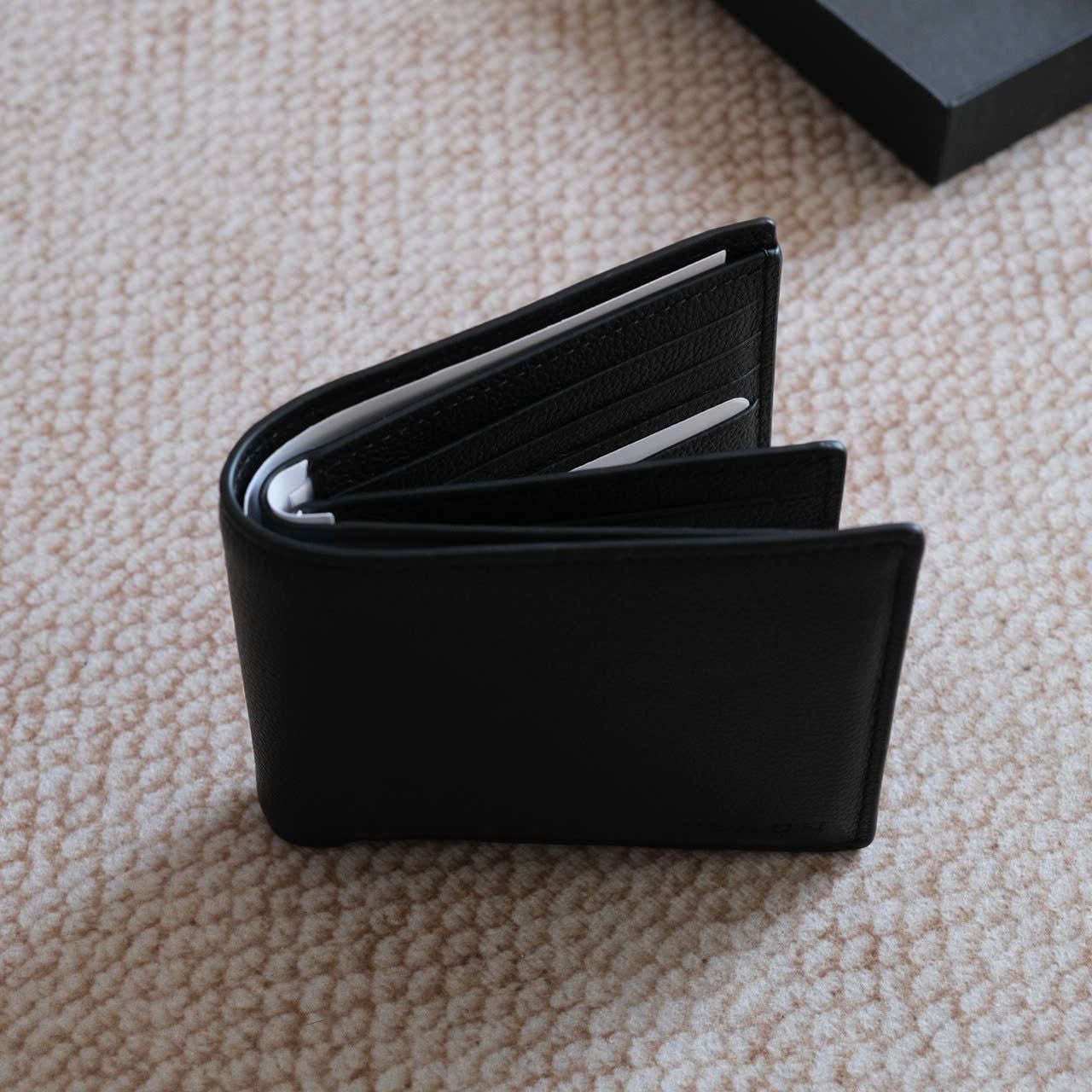  Ví Coach Đen Trơn Hàng Chính Hãng 