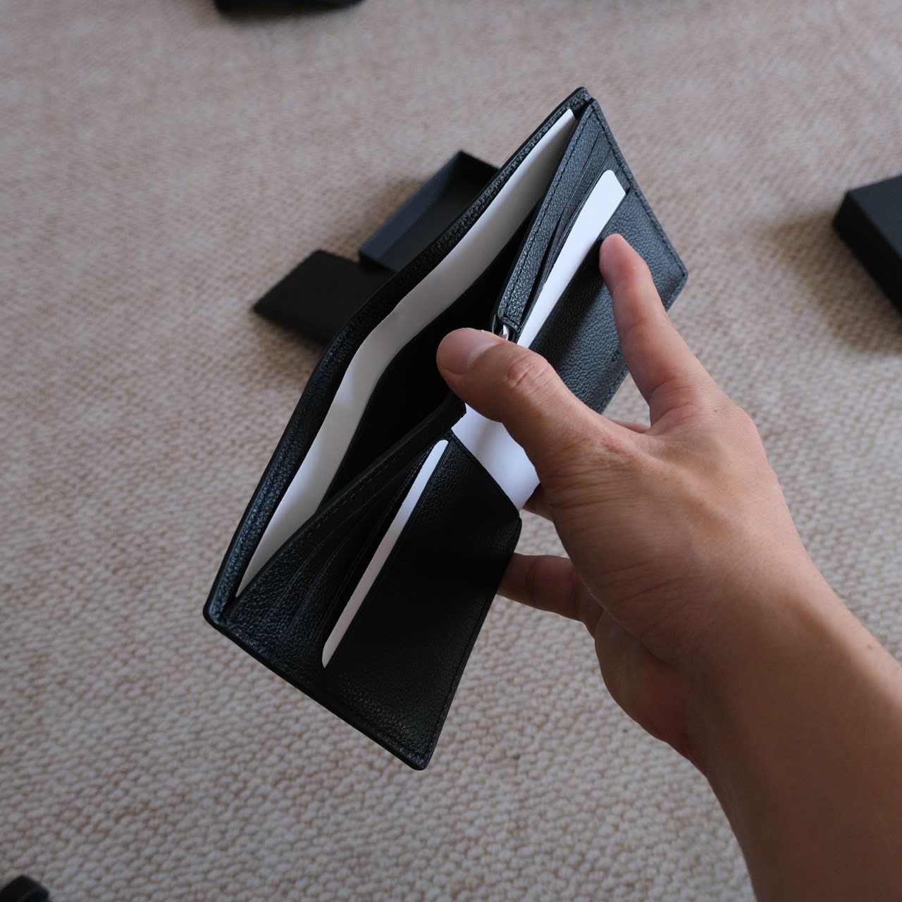  Ví Coach Đen Trơn Hàng Chính Hãng 