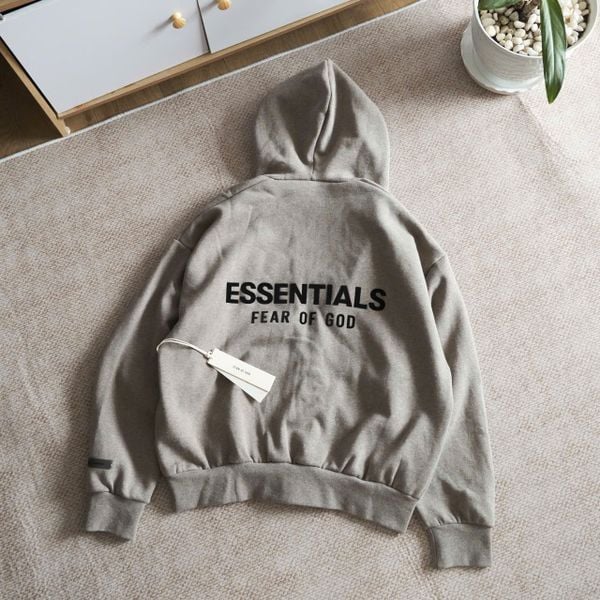  Áo Hoodie Zip Fear Of God Màu Xám Hàng Chính Hãng 