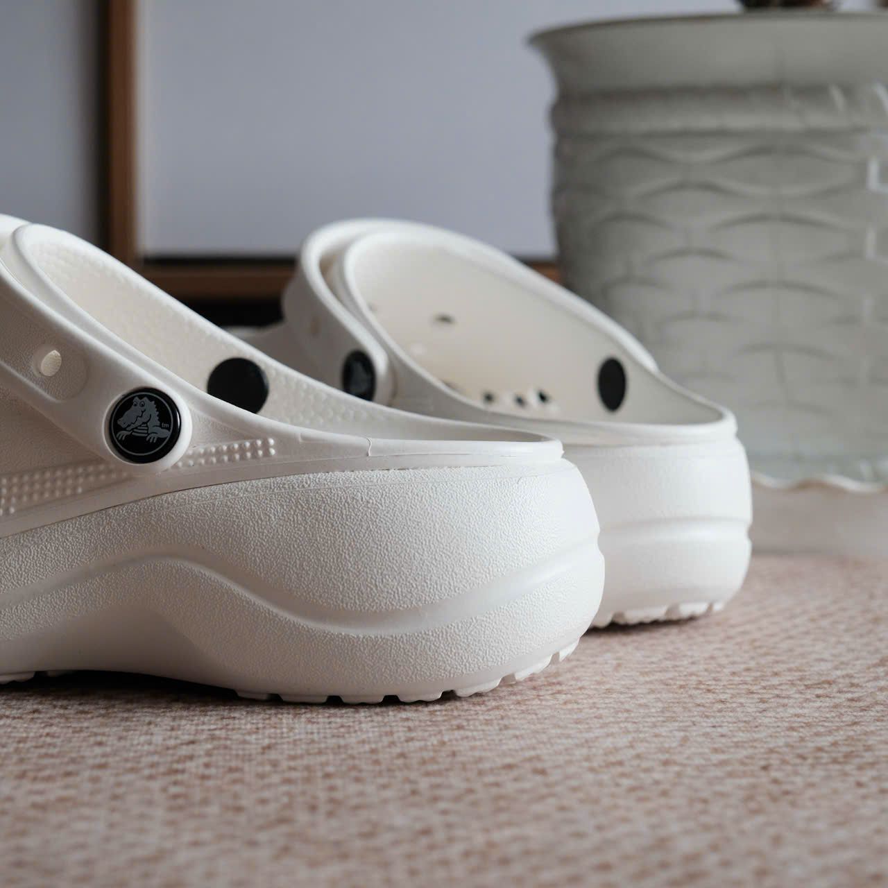  Dép Sục Crocs Platform Baya Trắng Hàng Chính Hãng 