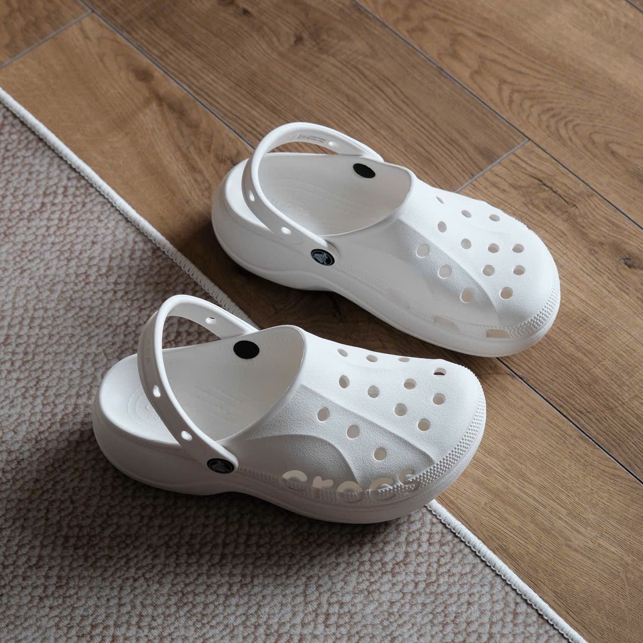  Dép Sục Crocs Platform Baya Trắng Hàng Chính Hãng 