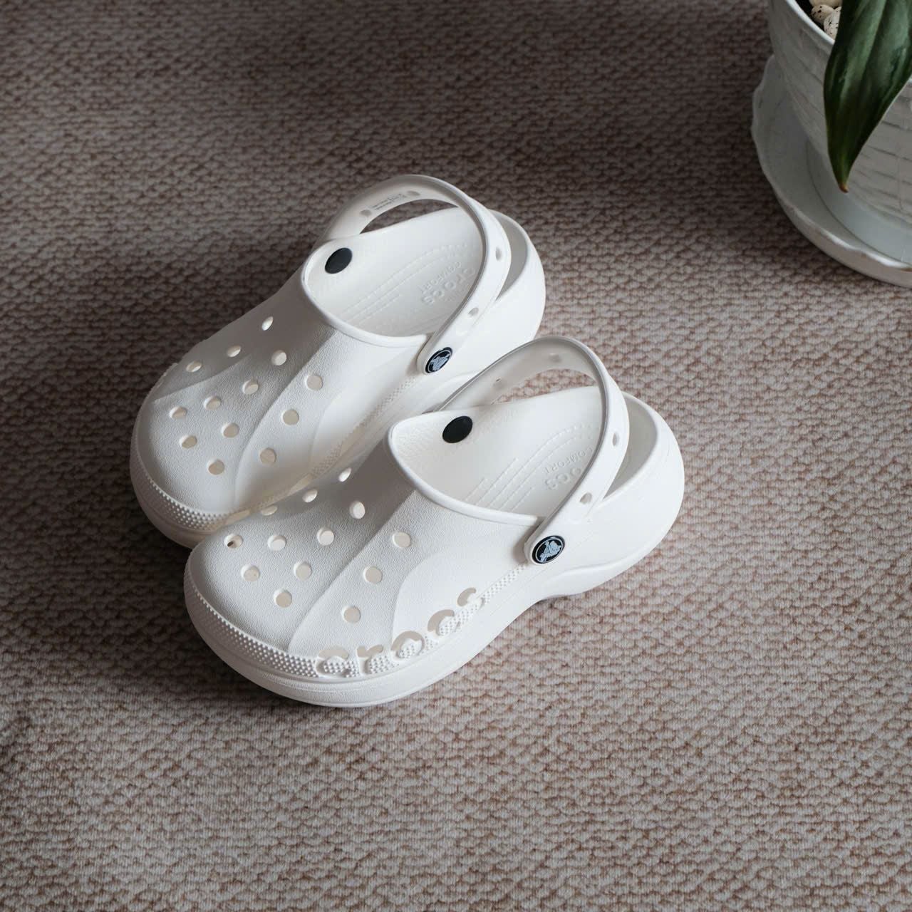  Dép Sục Crocs Platform Baya Trắng Hàng Chính Hãng 