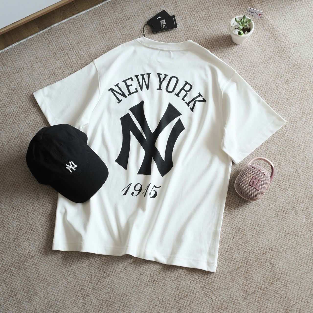  Áo Thun New Era NY Trắng 1915 Hàng Chính Hãng 13334578 | Fox Sneaker 