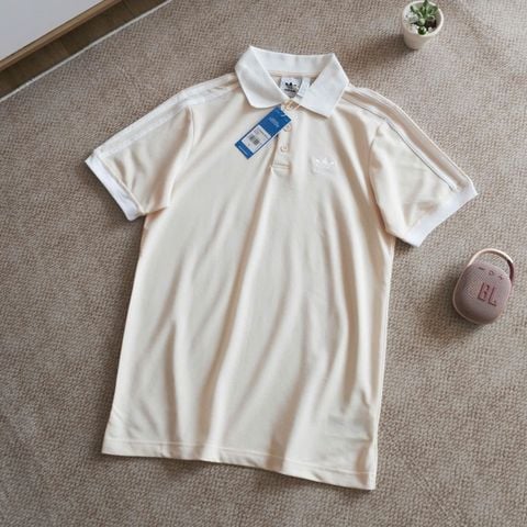 Áo Polo Adidas Adicolor Classics 3-stripes Cream IZ3070 Hàng Chính Hãng