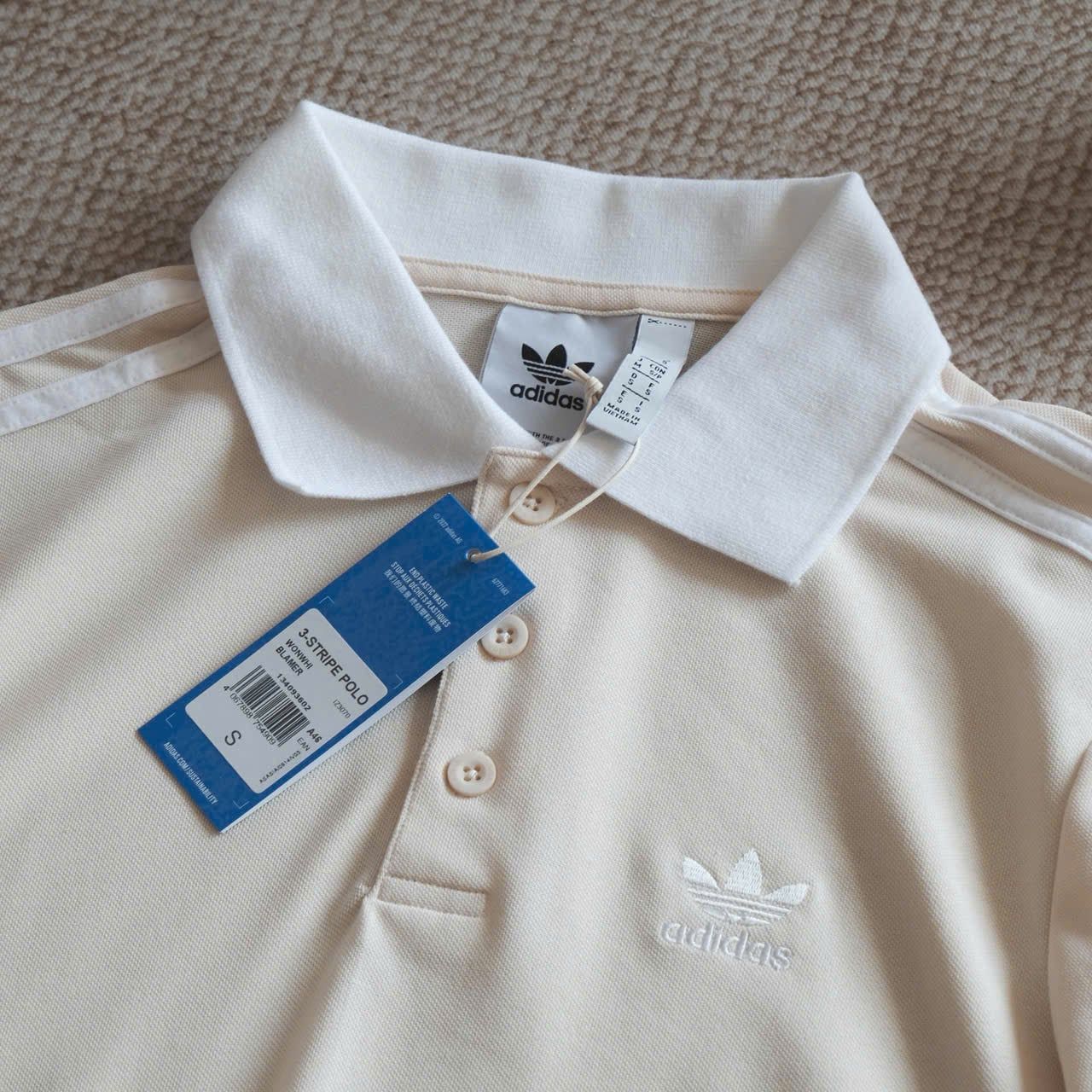  Áo Polo Adidas Adicolor Classics 3-stripes Cream IZ3070 Hàng Chính Hãng 