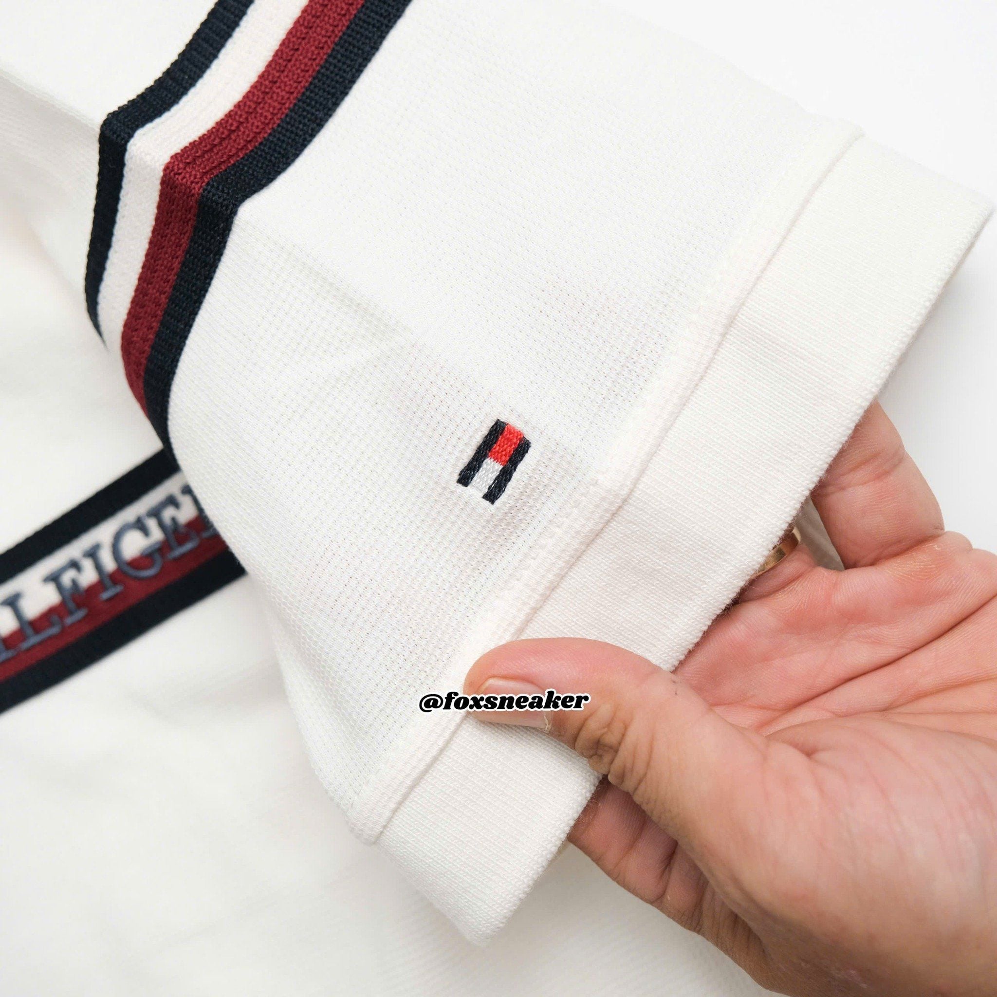  Polo Tommy Kem Sọc Ngực Hàng Chính Hãng SP1812276 