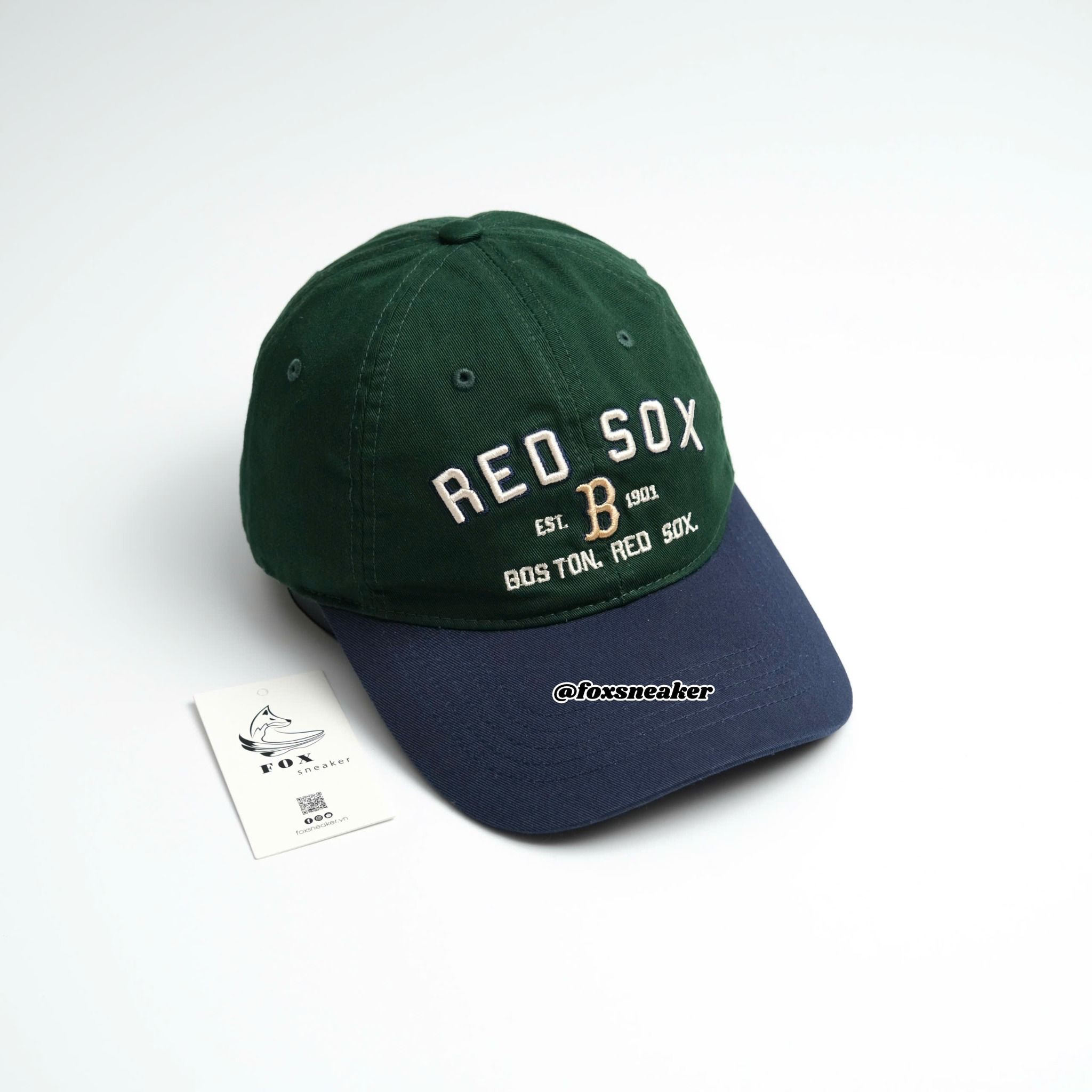  Mũ Nón MLB Boston Rêu Navy V2 Hàng Chính Hãng SP1812272 