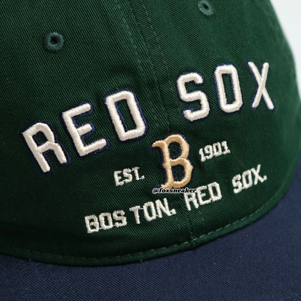  Mũ Nón MLB Boston Rêu Navy V2 Hàng Chính Hãng SP1812272 