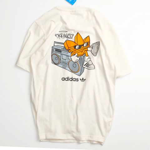 Áo Thun Adidas Boom Box Trắng Kem Hàng Chính Hãng