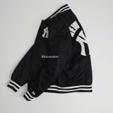  Áo Khoác Bóng Chày Unisex Dáng Rộng Form Varsity Đen Hàng Chính Hãng 13556435 