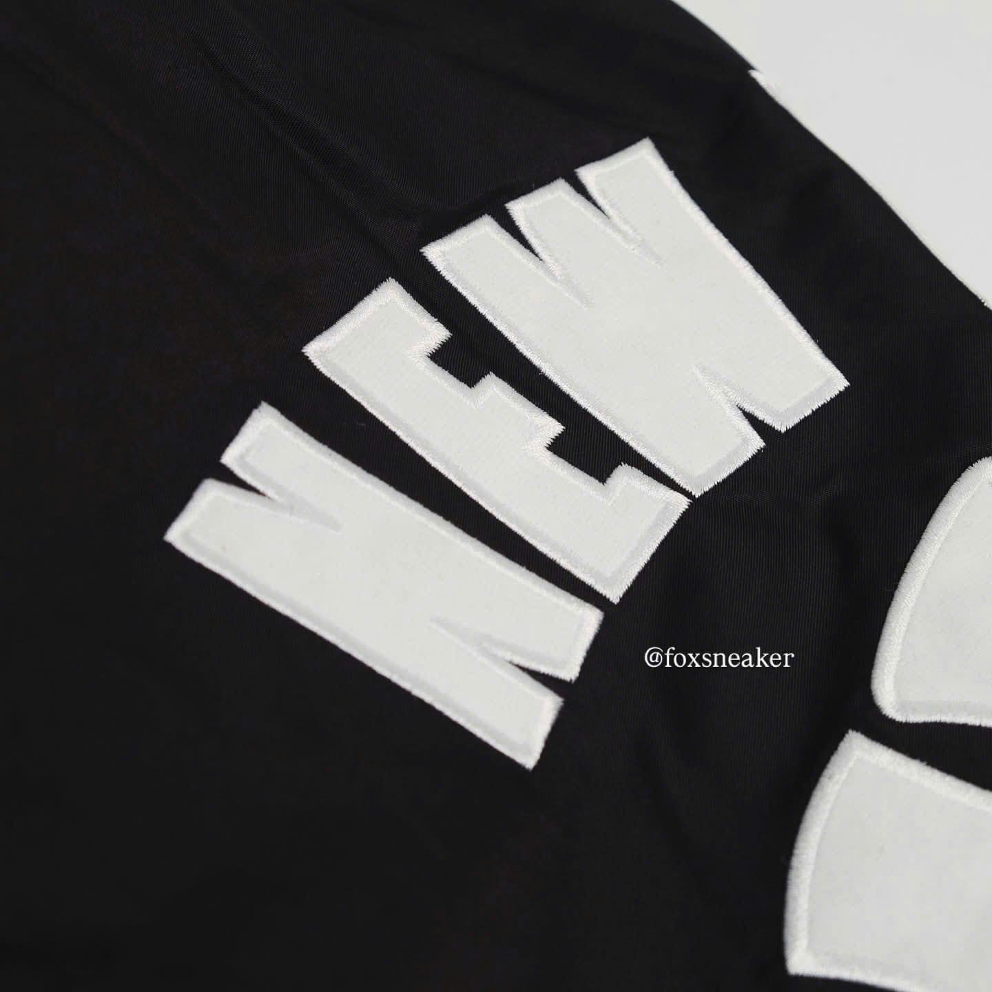  Áo Khoác Bóng Chày Unisex Dáng Rộng Form Varsity Đen Hàng Chính Hãng 13556435 