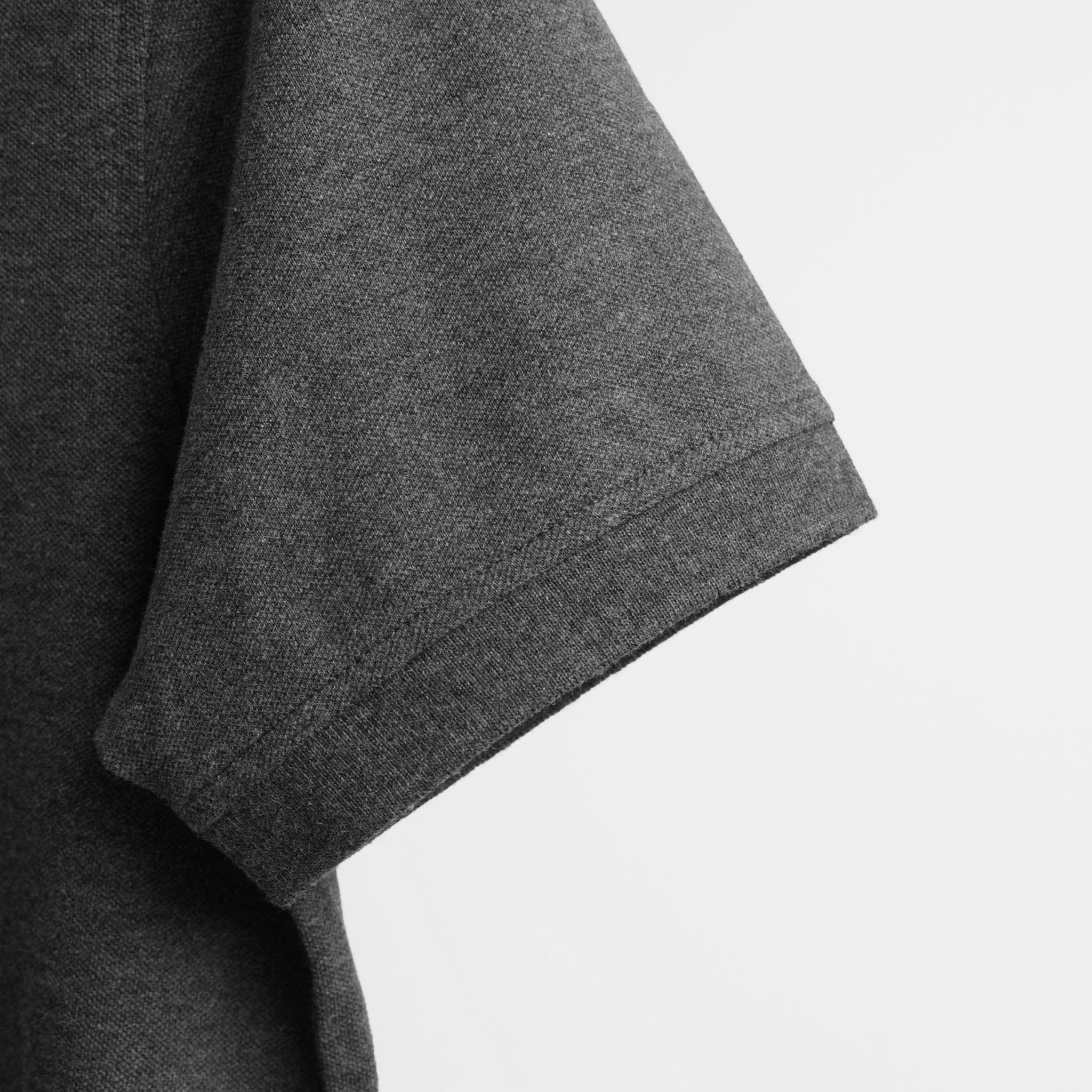  Polo Tommy Basic Xám Trơn Hàng Chính Hãng 