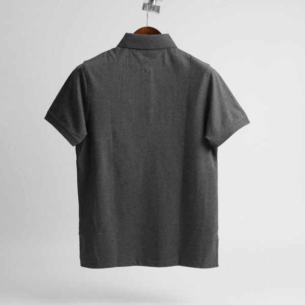  Polo Tommy Basic Xám Trơn Hàng Chính Hãng 