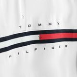  Áo Thun Tommy Hilfiger Herren Tino Trắng Sọc Ngực Hàng Chính Hãng | 7849807 100 