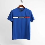  Tommy Hilfiger Crew Neck Logo Panel T-Shirt - Tommy Hilfiger 2025 Navy 