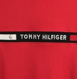  Tommy Hilfiger Crew Neck Logo Panel T-Shirt - Tommy Hilfiger 2025 Red 
