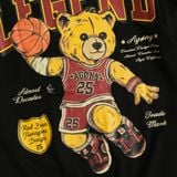  Áo Thun Agony Story LEGEND Basketball Bear Season 2025 Màu Đen Hàng Chính Hãng 