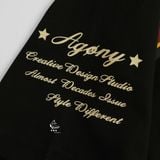  Áo Thun Agony Story LEGEND Basketball Bear Season 2025 Màu Đen Hàng Chính Hãng 