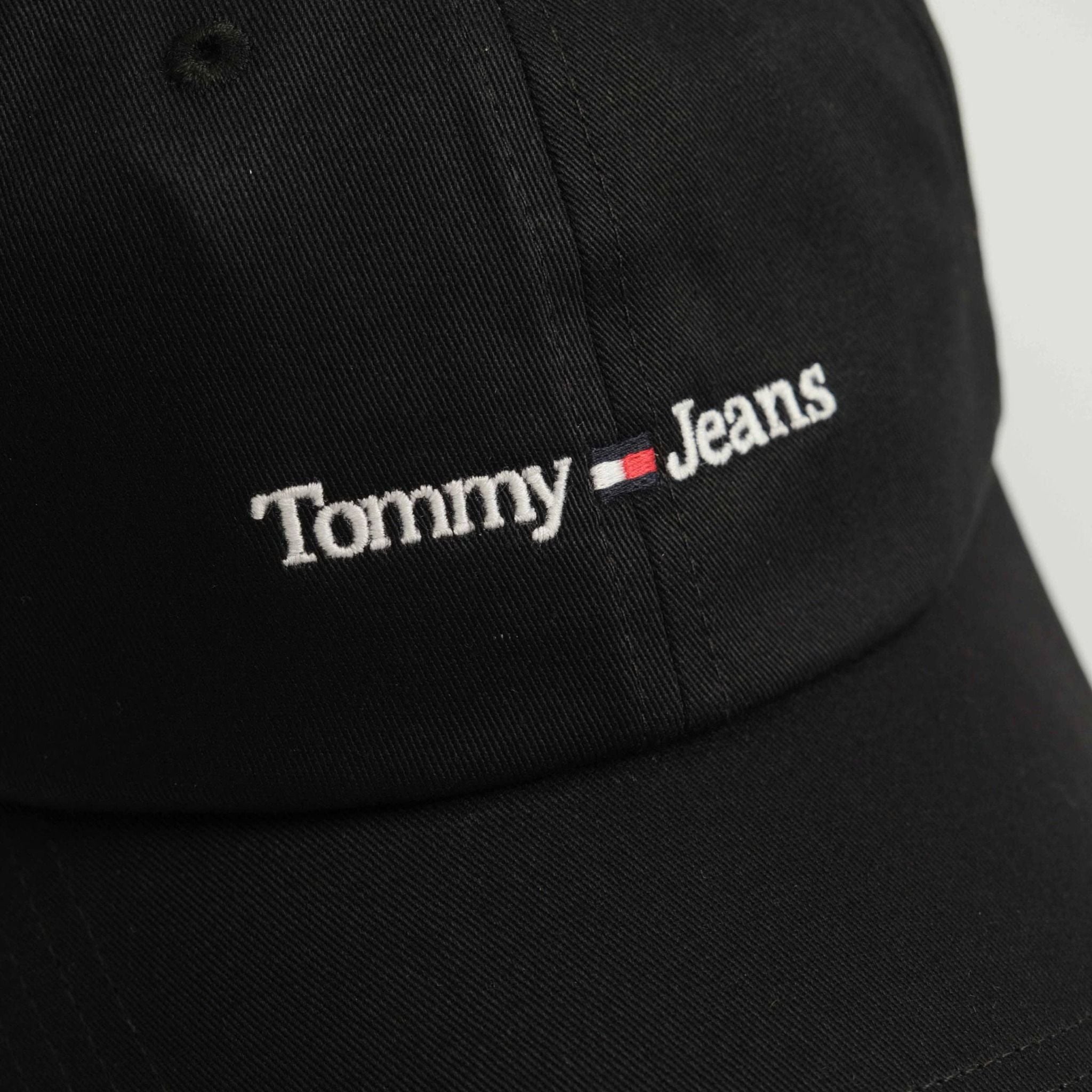  Nón Tommy Đen Logo Chữ Hàng Chính Hãng 