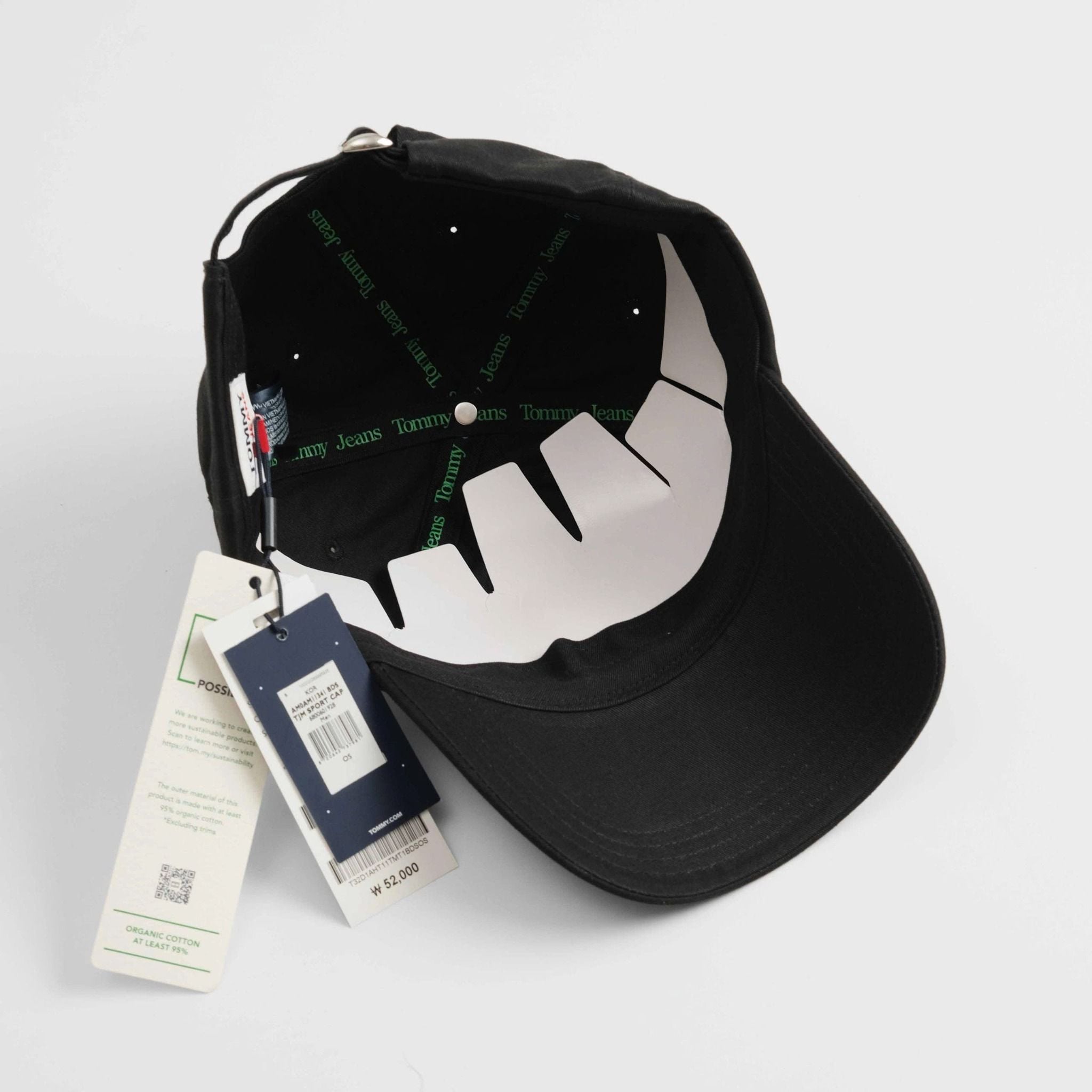  Nón Tommy Đen Logo Chữ Hàng Chính Hãng 